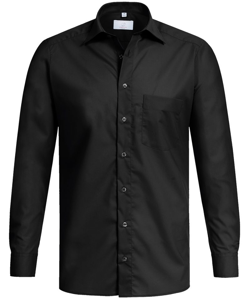 Pánska košeľa GREIFF elastická BASIC – regular fit - Black