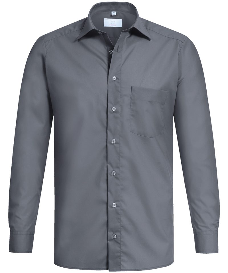 Pánska košeľa GREIFF elastická BASIC – regular fit - Antrazit