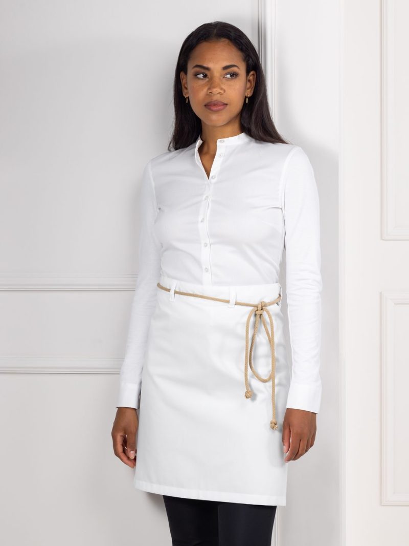 zástera 50cm Le Nouveau Chef SPANISH Short White