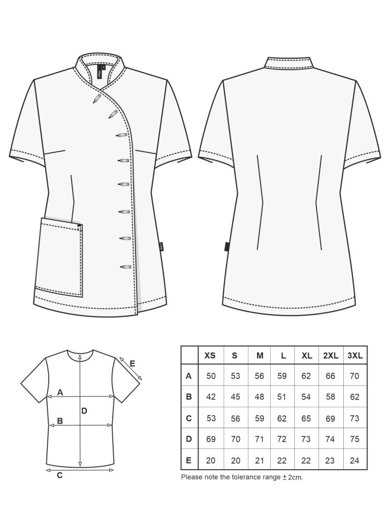 Zdravotnícka uniforma 7 Days dámska tunika s ozdobnými gombíkmi biela