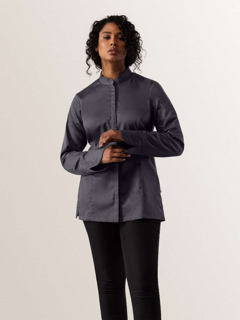 Dámsky kuchársky rondón Le Nouveau Chef – ELISE - Tmavá šedá