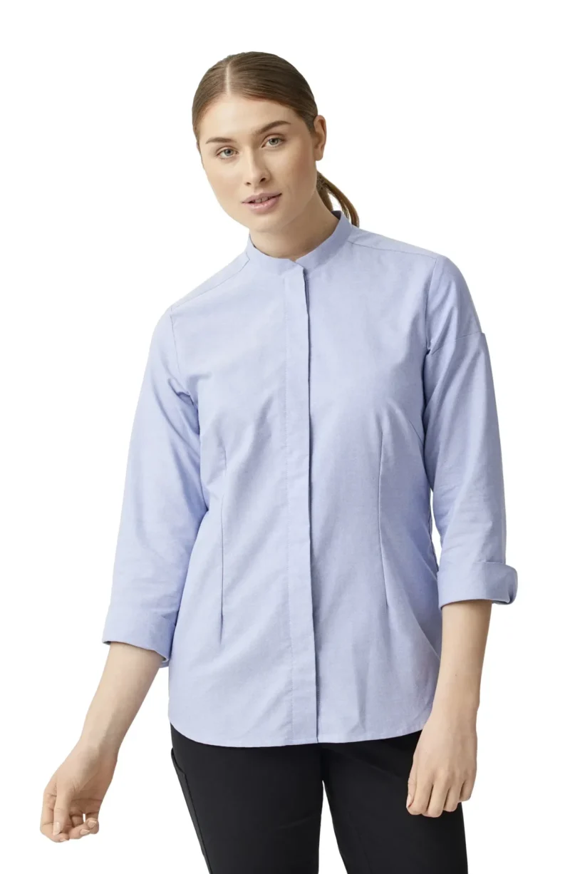 Trendová dámska košeľa 7/8 rukáv oxford KENTAUR - oxford blue