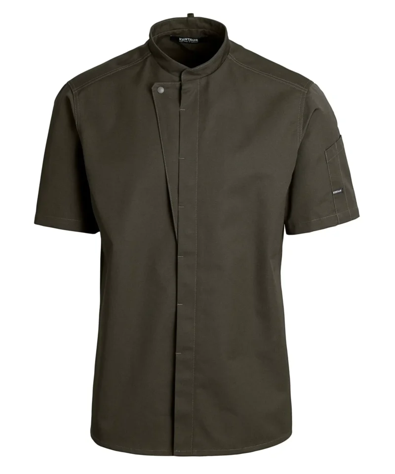 jemný unisex rondon KENTAUR krátky rukáv - Olive cypres