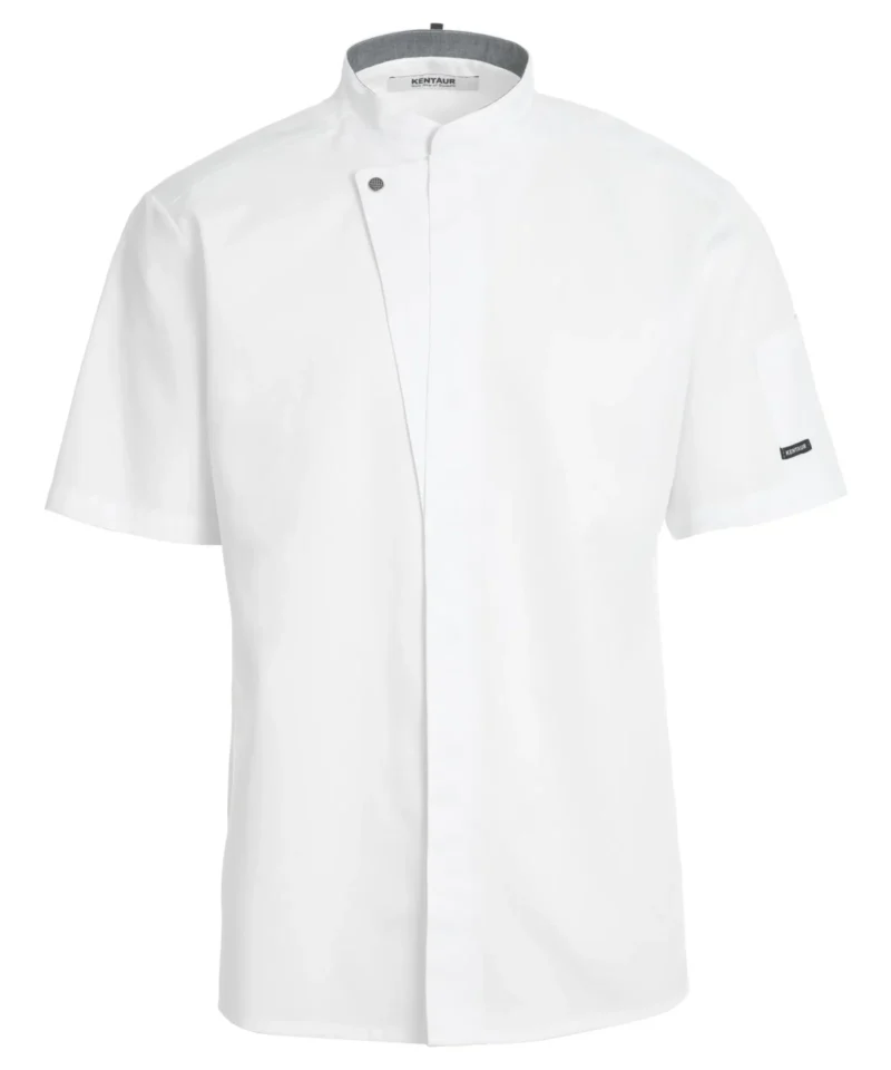 jemný unisex rondon KENTAUR krátky rukáv - White