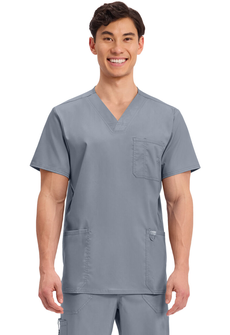 Pánska zdravotnícka tunika Cherokee Revolution WZMWWE670 GRY farba svetlá šedá