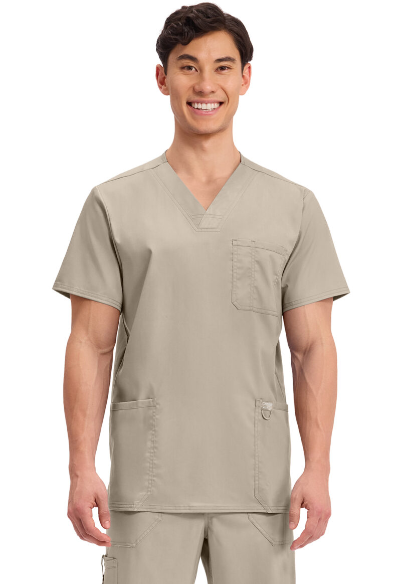 Pánska zdravotnícka tunika Cherokee Revolution WZMWWE670 KAKW farba béžová