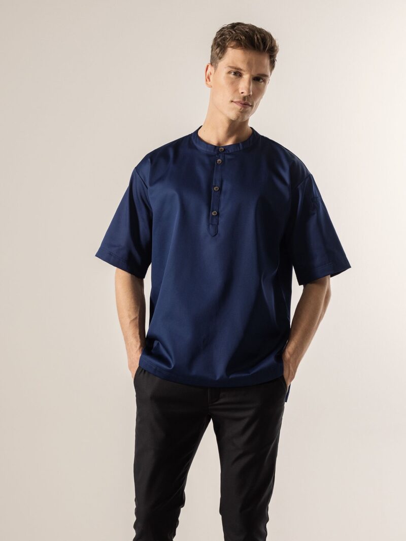 Tričkový rondon unisex Le Nouveau Chef – GORGIO - Patriot Blue