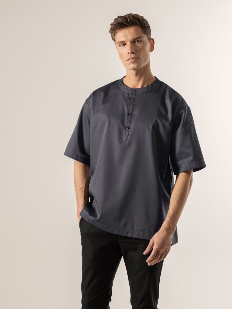 Tričkový rondon unisex Le Nouveau Chef – GORGIO - Tmavo šedá