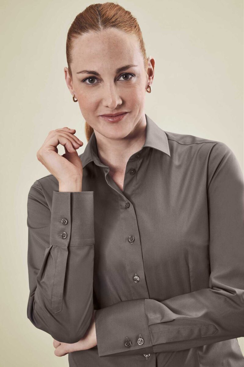 Dámska blúzka GREIFF BASIC – regular fit - Taupe