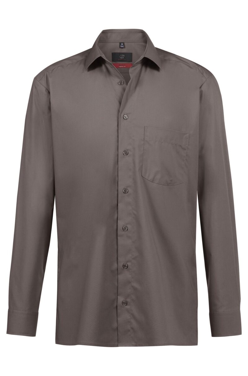 Pánska košeľa GREIFF elastická BASIC – regular fit - Taupe