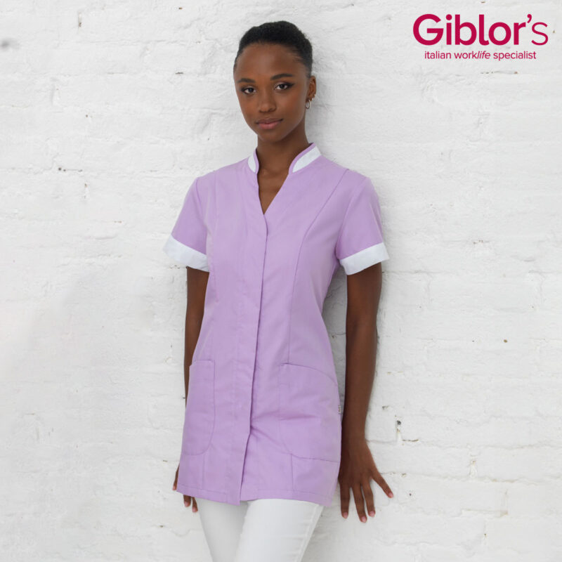 Pracovné oblečenie pre beauty a chyžné – dámska tunika – AURELIA - svetlo fialová