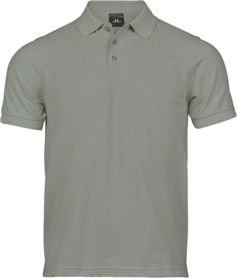 pánske luxusné strečové polo tričko Heavy TJ - sage šalvia