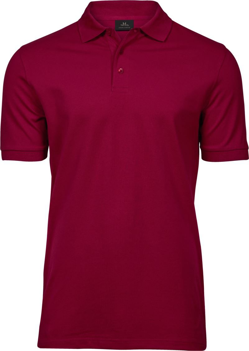 pánske luxusné strečové polo tričko Heavy TJ - deep red