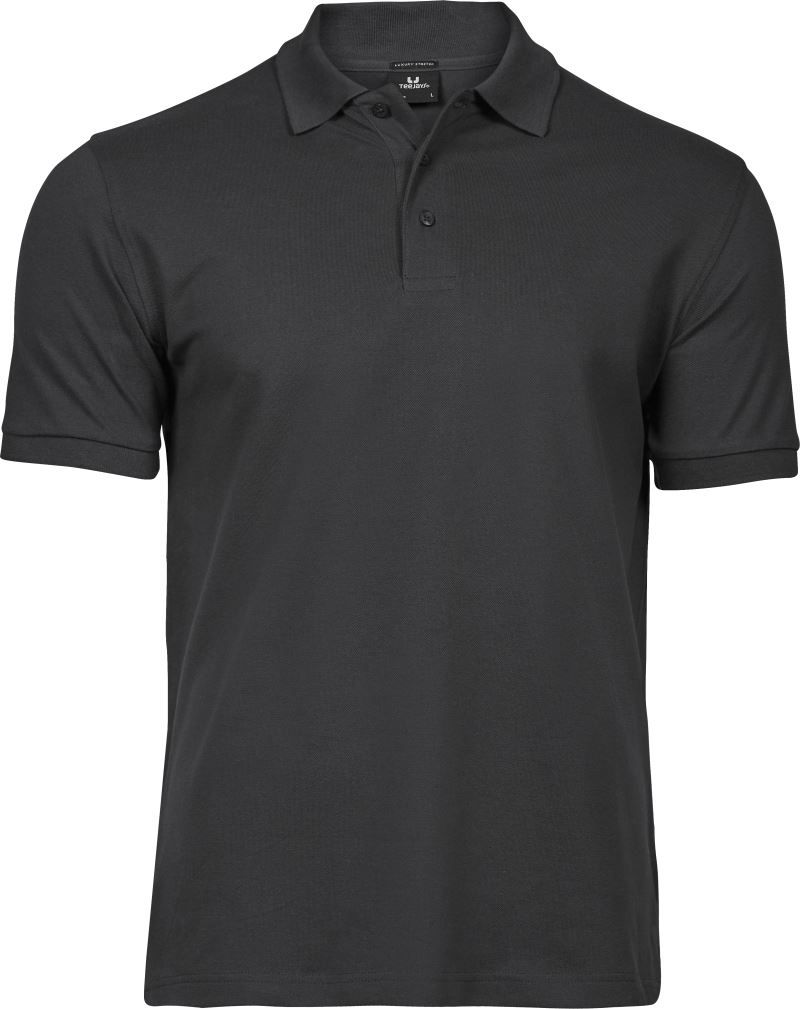 pánske luxusné strečové polo tričko Heavy TJ - dark grey