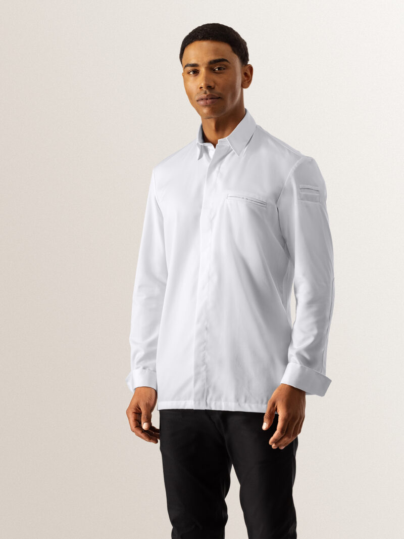 Pánsky exclusive rondon Le Nouveau Chef – ANGELO - White